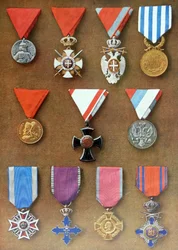 Serbiska och rumänska militära medaljer