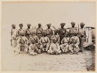 Det 15:e (Ludhiana) regementet av bengaliska infödda infanteri i Sudans ökenlandskap