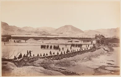 Laagern och abattis, Sherpur-kantonementet, december 1879