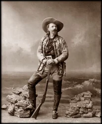 William Frederick Cody - Känd som Buffalo Bill - Porträtt av Buffalo Bill (1846-1917), överste William Cody
