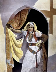 Ung tunisisk kvinna. Fotografi 1893.