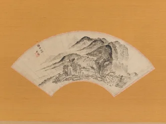 Dröjande regn över halva byn, ca. 1815-20.