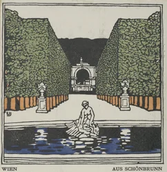 Wien: Från Schönbrunn, 1908.