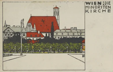 Wien: Minoritkyrkan Wien: Minoritkyrkan, 1908.