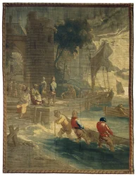 Fiskkajen Populärt liv för Teniers
