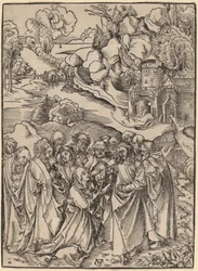 Kristus och apostlarna och de heliga kvinnorna.