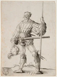Soldat med en lans, 1514