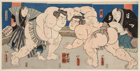 Det är ett litet m fält t och det är s utte rs. Koyanagi bild t Det är svart. Kunisada Utagawa (1786-1865)