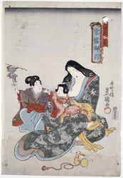 Joban morgon plan d att landa LD ream enligt nationellt beslut (Toyokuni bra), Utagawa (1786-1865)