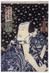 Ichimura Uzaemon As Anno Heiemon (träblock i färg)