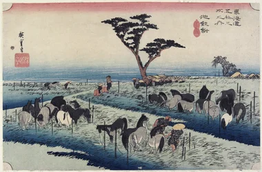 April Horse Fair, Chiryu_, ca. 1833