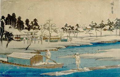 Uppklarnande snöfall vid Masaki