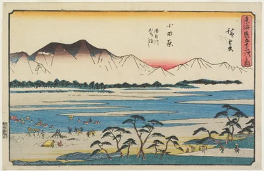 Överfart över Sakawa-floden i Odawara