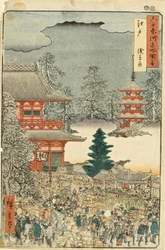 Edo, marknad i Asakusa