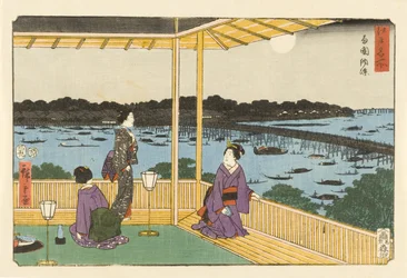 Kvällssvalka i Ryōgoku