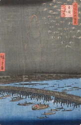 Fyrverkerier i Ryōgoku