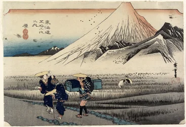 Fuji in the Morning, Hara, ca. 1833