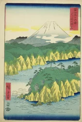 Lake at Hakone (Hakone no kosui), från serien "Thirty-six Views of Mount Fuji (Fuji sanjurokkei)"