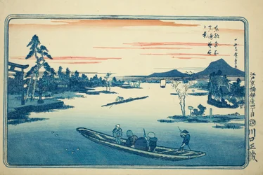 Sen vår på Massaki (Massaki boshun no kei), från serien "Famous Views of the Eastern Capital (Toto meisho)"