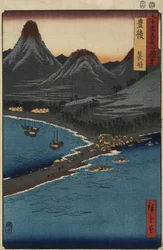 Minosaki Beach, Bungo-provinsen, april 1856