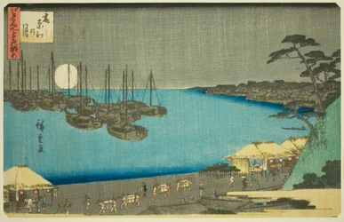 Även på Takanawa (med Takanawa), från Te-seriens "Three views of web s Pa s member Edo (tre långa Edo-sevärdheter)"