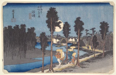 Numazu, Yellow Dusk från serien Fifty-three Stations of the Tokaido