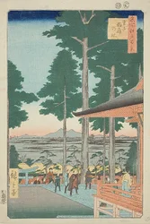 Oji Inari Shrine (Oji Inari no yashiro), nr 18 från serien "Hundra berömda vyer över Edo (Meisho Edo hyakkei)"