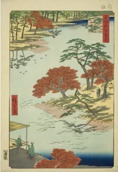 Förnya ts av te Akiba Shline, när du tar emot (vid tidpunkten för mottagande av Akiba precincts), från serien "Ridge for ridges views of Edo (One Hundred Famous Views of Edo)"
