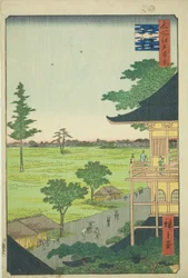 Sazai hall of field finansierad rakkan tempe (gohyaku rakkan sazaid), från serien "one funded farmer