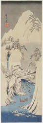 Snöscen vid Fuji-floden, ca 1842