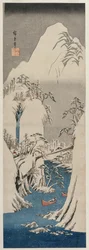 Fujifloden i snön, 1841.