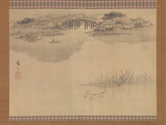 Imado-bron vid foten av berget Matsuchi