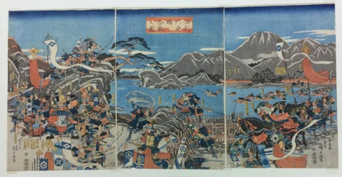 Slaget vid Kawanakajima i Shinano-provinsen.
