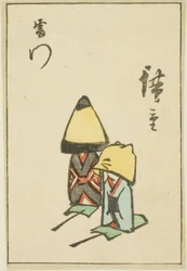 Thunder Gate (Kaminarimon), avsnitt av ett ark från serien "Utklippta bilder av berömda platser i Edo (Edo meisho harimaze zue)"