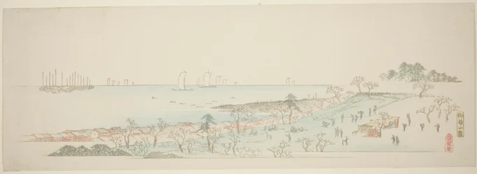 View of Goten Hill (Gotenyama no zu), från serien "Thirteen Views of the Environs of Edo"