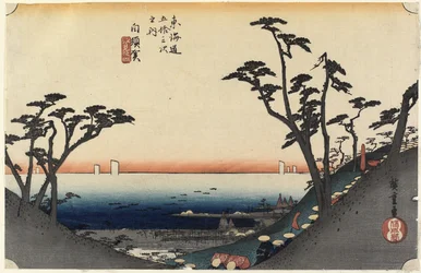 Vy över Shiomi S-pe, Shirasu, ca. 1833