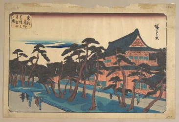 Zōjō-ji-templet i Shiba i snö