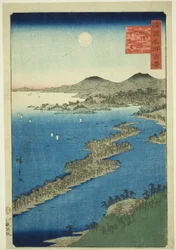 Amanohashidate i Tangoprovinsen (Tango Amanohashidate), från serien "One Hundred Famous Views in the Various Provinces (Shokoku meisho hyakkei)"