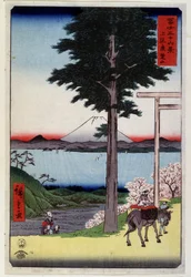 Luck t Fujibe varor d A sexualitet Japan sova p Hayashi t av Hiroshige Utagawa