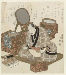 Ichikawa Danjûrô VII i sitt omklädningsrum