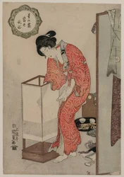 Woman Putting Out a Light (från serien Modern Customs: Frost Beneath the Stars)