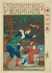 Cai Shun (Sai Jun), från serien "Twenty-four Paragons of Filial Piety in China (Morokoshi nijushiko)"