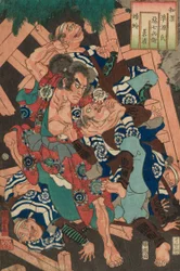 Kagero: Akushichibei Kagekiyo, från Teseries "Japan and China Parisons for Te Chapters of Genji"