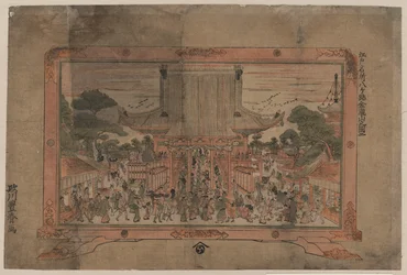 Prospektivt tryck av Kinryūzan Sensōji, ett tempel i Asakusa