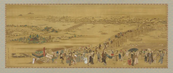Ryogoku-bron, Edo-perioden, tidigt 1800-tal.