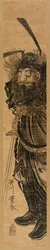 Shoki the Demon Queller, i Sumi, ca 1772-81 (träsnitt i färg)