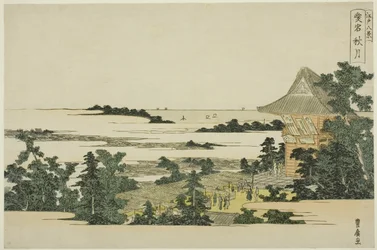Autumn Moon at Atago Hill (Atago shugetsu), från serien "Eight Views of Edo (Edo hakkei)"