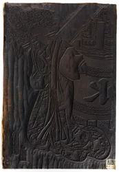 En kvinnofigur, Edo-period, ca.1800-1835.