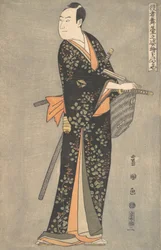 Kabuki Actor Sawamura Sojuro III, från serien Portraits of Kabuki Actors on Stage ..., ca. 1794.