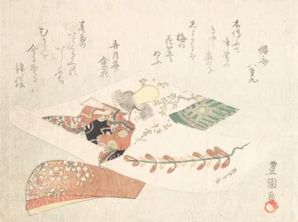 Tryck av en Kabuki-dansare från Maiden of the Dojoji Temple Musume Dojoji, ca. 1810-talet.